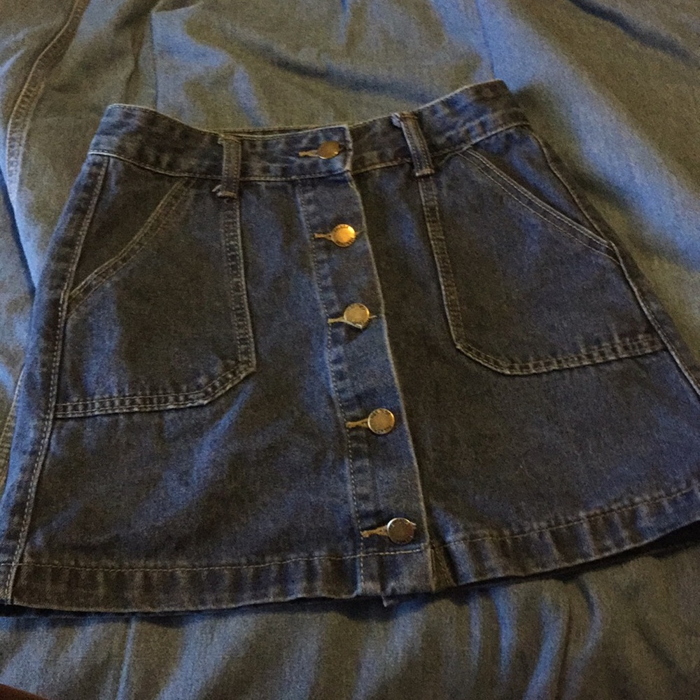 Mini skirt denim